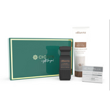 Chogan Gift Set Luxury Mixte 49 featuring a restructuring face cream, mixed luxury shower gel, and 50ml mixed luxury perfume elegantly packaged with a Peptilux cosmetic spatula.