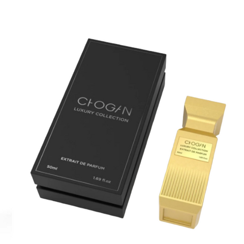 CHOGAN N°127 perfume bottle highlighting warm, sophisticated scents
